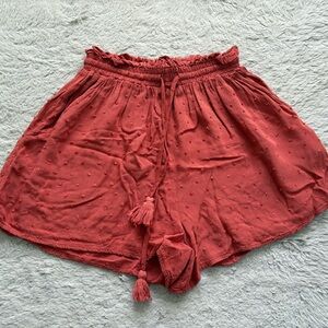 Spoiled High Waist Rust Shorts